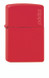 Aansteker,Zippo,Regular,Red Matte Logo,metaal,windbestendig