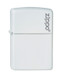 Briquet,Zippo,Regular,White Matte Logo,métal,coupe-vent.