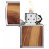 Aansteker,Zippo,Woodchuck,Brushed Chrome Cedar,windbst.