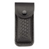Riemetui, Herbertz, zwart gewoven leer, 13cm, knop, doos