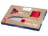 Set de cuisine pour enfants, Opinel Le Petit Chef, 3 pièces, bois, rouge