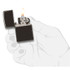 Briquet, Zippo, Ebène, Noir poli, boîte