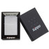 Briquet, Zippo, Arche chromée, boîte