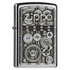 Briquet, Zippo, Roues dentées, Chrome satiné, boîte