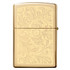 Aansteker, Zippo, Venetian, Polished Brass, doos