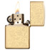 Briquet, Zippo, vénitien, laiton poli, boîte