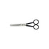 Ciseaux sculpteurs, Homey's, noir, double dent, 16cm, boîte
