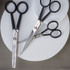 Effileerschaar, Homey's, zwart, dubbel getand, 16cm, doos