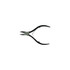 Nageltang, Homey's, zwart, 10 cm, kruisveer, doos