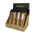 Display, Homey's, Klompenmesjes, carbon, 15 recht 5 gebogen