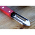 Eplucheur dentelé N°115, Opinel, Rouge, Acier inoxydable/bois, Carte