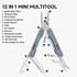 Multitool, Nextool, Mini Sailor S11, 11f, acier inoxydable, bleu, boîte