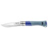Couteau de poche N°09 Ocean, Opinel, bleu, acier inoxydable/polyamide, carte
