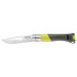 Couteau de poche N°09 Ocean, Opinel, jaune, acier inoxydable/polyamide, carte