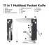 Zakmes, Nextool, Knight K30, zwart, schroevendraaierset, 11f