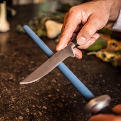 Aiguiseur de couteau 4 en 1 Cuisine Affûtage Acier Lame réglable Outil d'affûtage  Lames polies