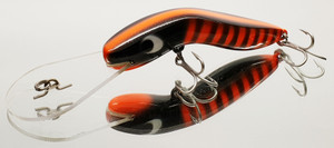 Deadly lure for Yellow Belly, Bass, Murray Cod, Flathead, Jacks, Barra etc.
Dives to 12-15ft, wide action and SUPER TOUGH.

Solid polyurethane.   VMC Hooks