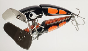 140mm Python Jointed Surface Lure " Orange Yabby "