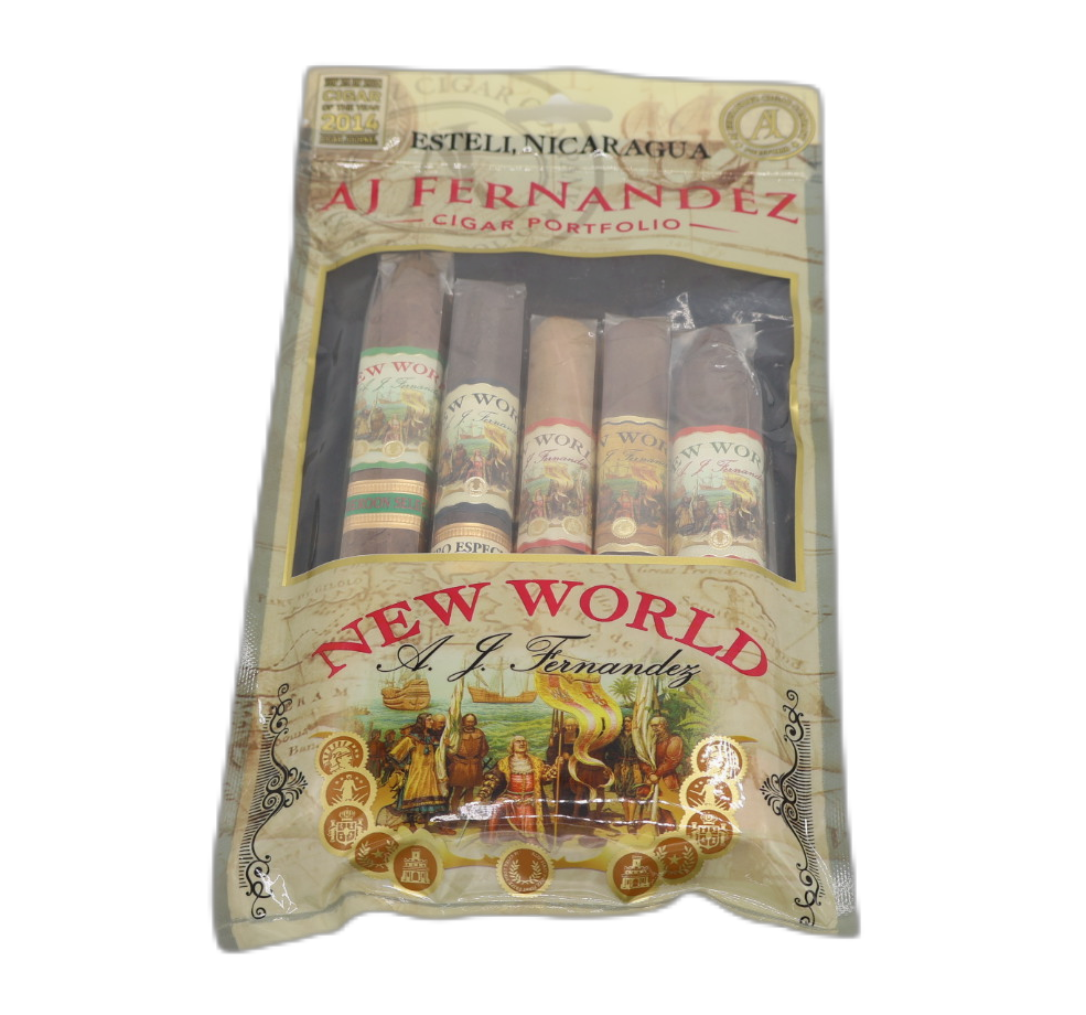 AJ Fernandez New World Sampler Humibag 5 Pack For Sale - Cigars N