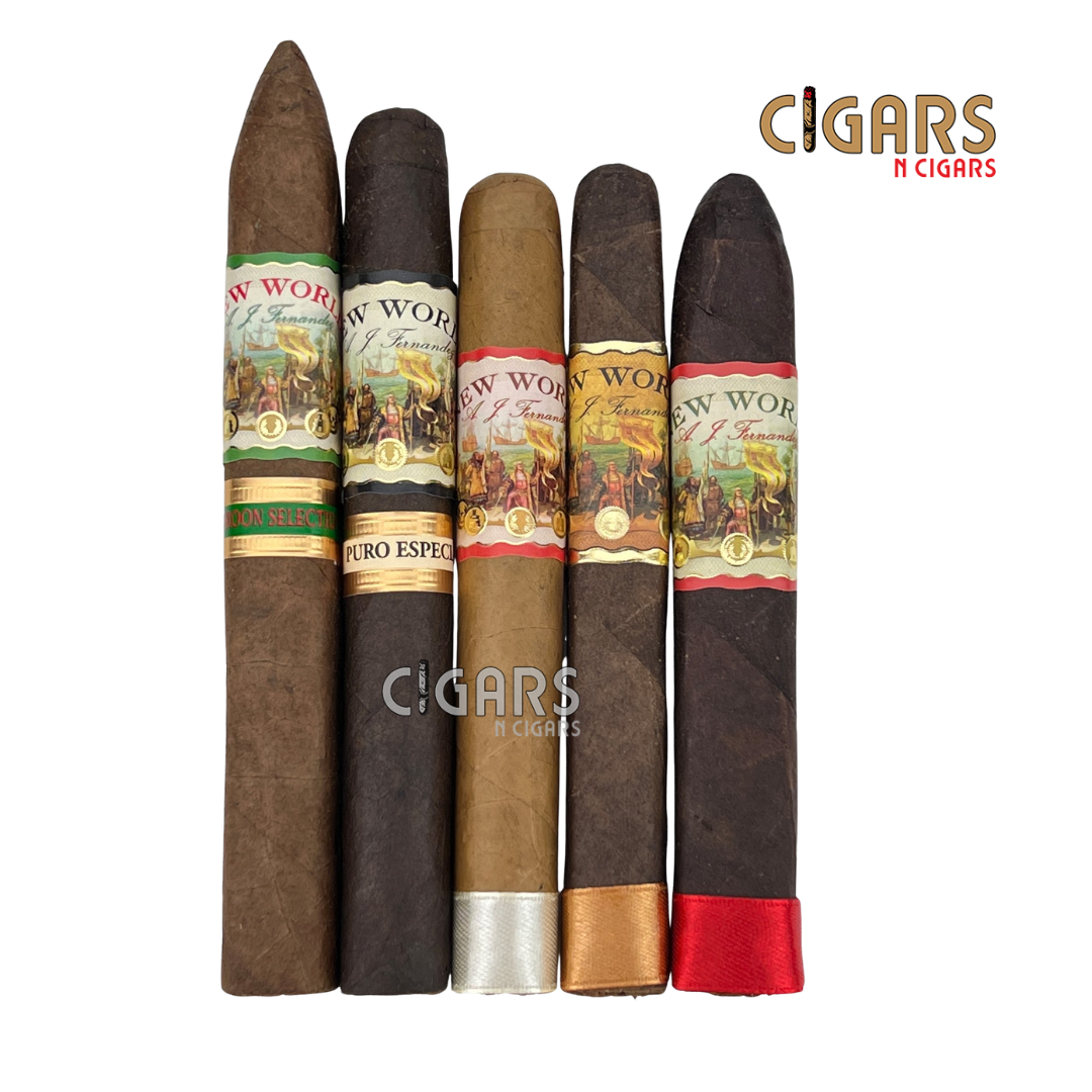 AJ Fernandez New World Sampler Humibag 5 Pack For Sale - Cigars N
