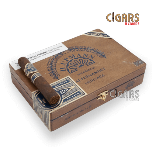 H Upmann Nicaragua Heritage Robusto 5 x 52 cigar with Brazilian Mata Fina wrapper and H Upmann cigar band
