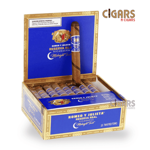 Romeo y Julieta Reserva Real Nicaragua Midnight Twist Twisted Toro Cigar For Sale