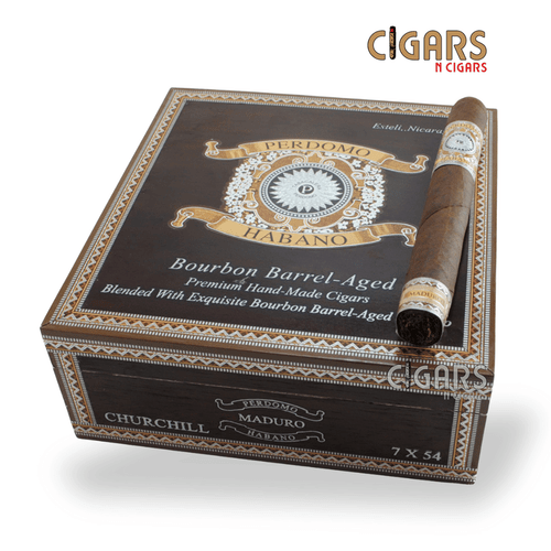 Habano Bourbon Barrel-Aged Maduro Churchill Cigar For Sale