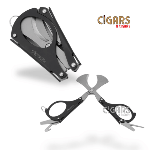 MTX Multi Tool Cigar Scissors Cutter (Black) For Sale