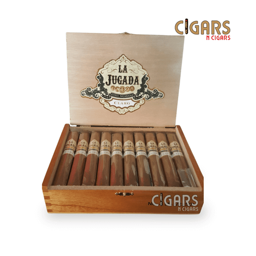La Jugada Claro No. 1 6 1/2 x 48 cigar with Ecuadorian Connecticut Shade wrapper