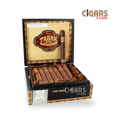 Tabak Especial Negra Toro 6 x 52 coffee-infused cigar with Mexican San Andres Maduro wrapper