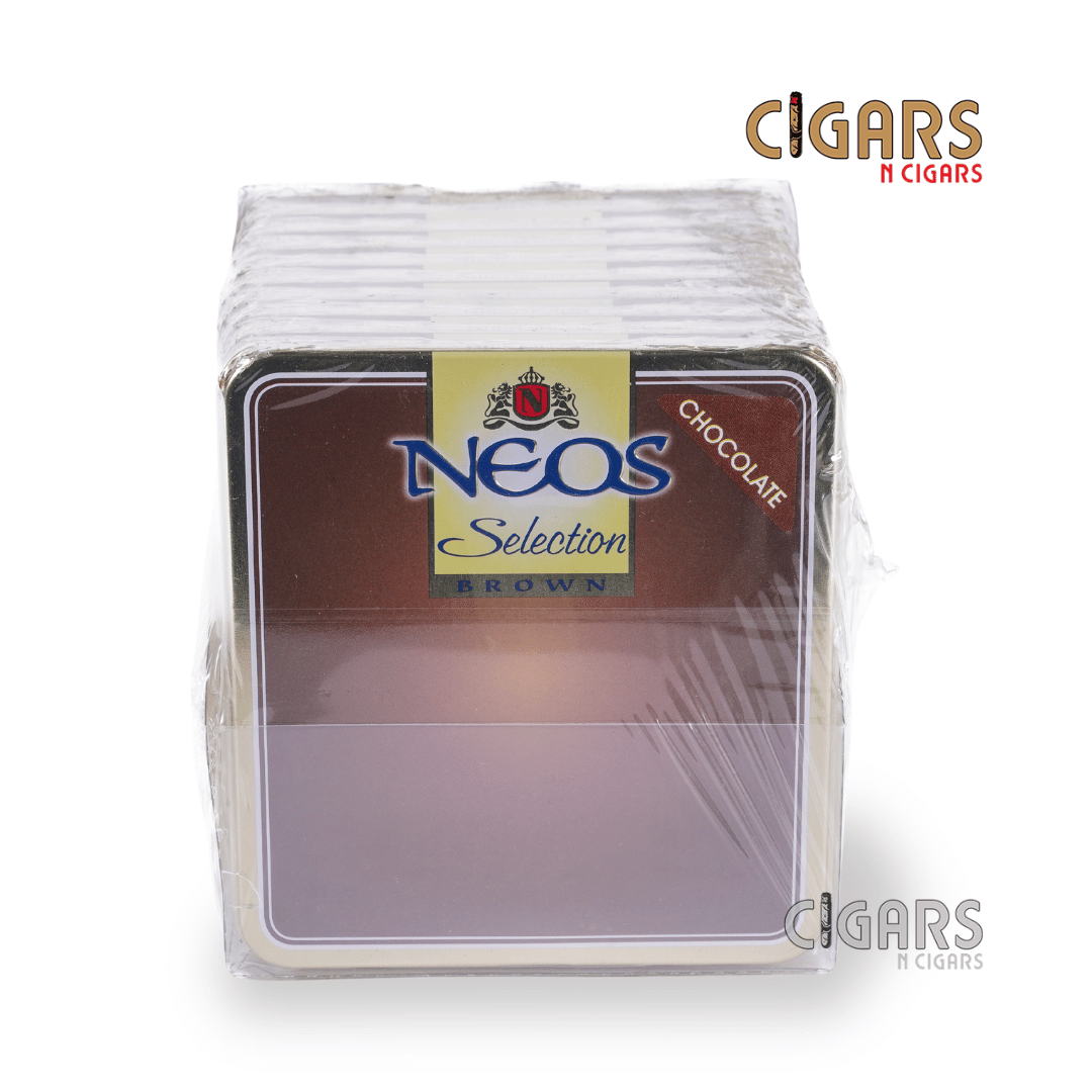 Neos Brown (Chocolate) Cigarillos Box of 10 Tins