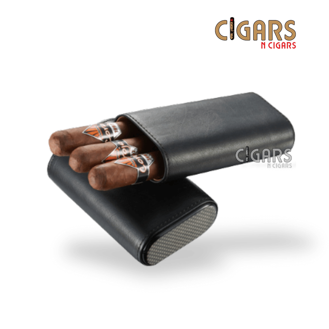 Visol Burgos Leather 3-Finger Cigar Case