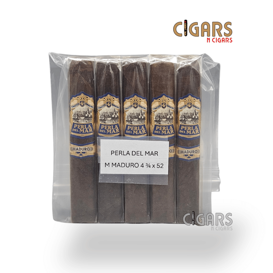 Perla Del Mar Box-Press Maduro "M" Pack 2019 Pack of 5