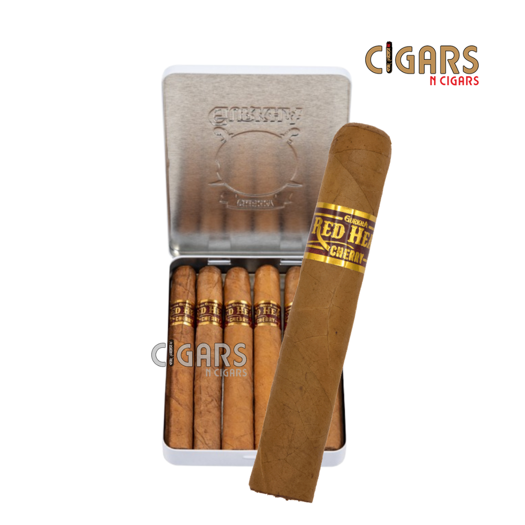 Gurkha Cafe Tabac Red Head Cherry Tin Pack of 5