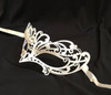 Wedding mask white