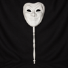 Unpainted Joker Full Face Mask on a Stick