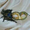 Medellin Venetian Mask With Feathers