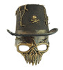 Halloween Skull Mask With Matching Skull Stop Hat Gold