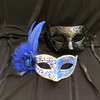 couples masks blue