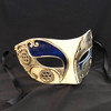 steampunk silver blue mask
