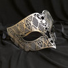 Men's metal luxury masks