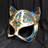 Blue masquerade cat masks