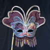 pink butterfly stick mask