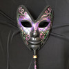 Stick mask purple carnival
