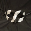 Striped Glitter Mask Gold Or Silver