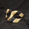 Striped Glitter Mask Gold Or Silver