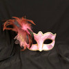 feather mask pink