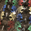 Bulk Bat Masks Halloween Wedding Metal Masks Set of Eight