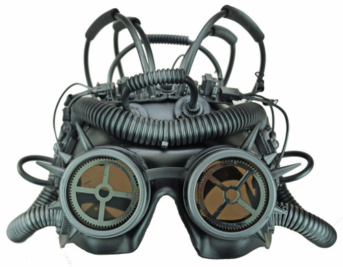 Silver Steampunk Mask With Goggles Silver Steampunk Mask With Goggles