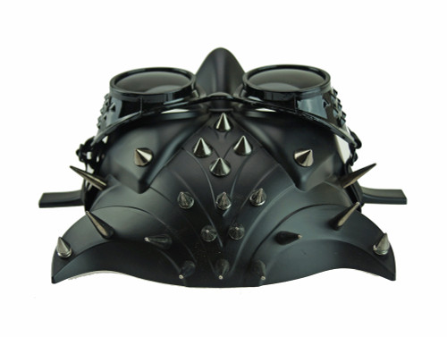 Spiked Owl Mask Bird Mask With Goggles Black